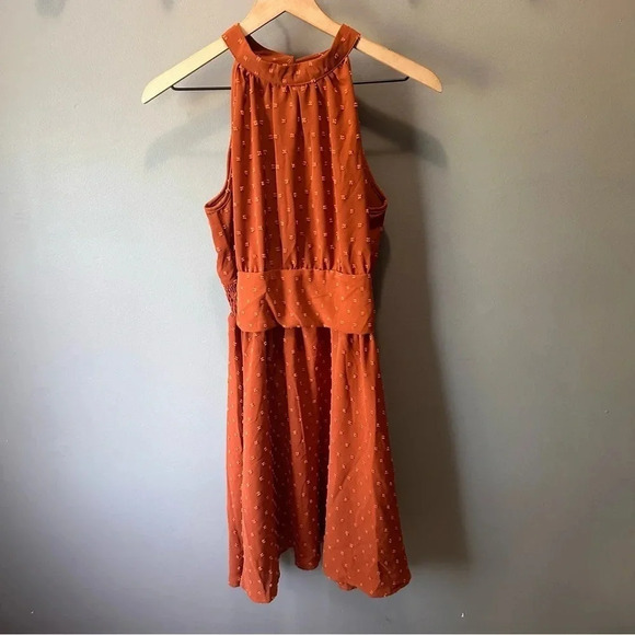 SHEIN Rust‎ colored dress. Size Large. NWOT. - Picture 1 of 8